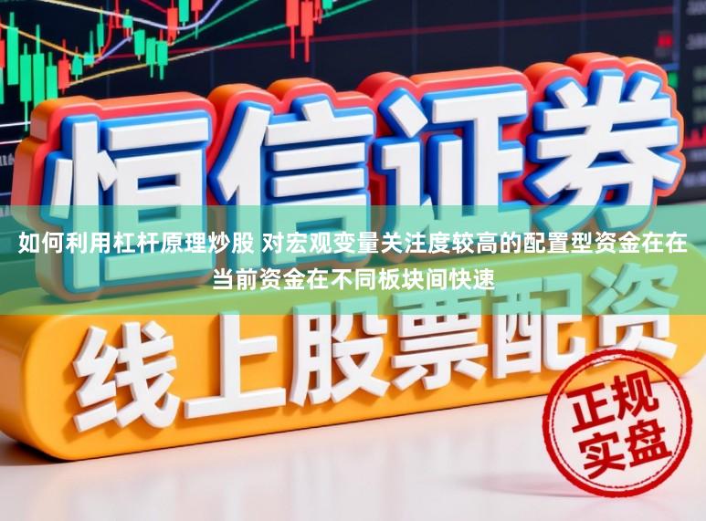 如何利用杠杆原理炒股 对宏观变量关注度较高的配置型资金在在当前资金在不同板块间快速