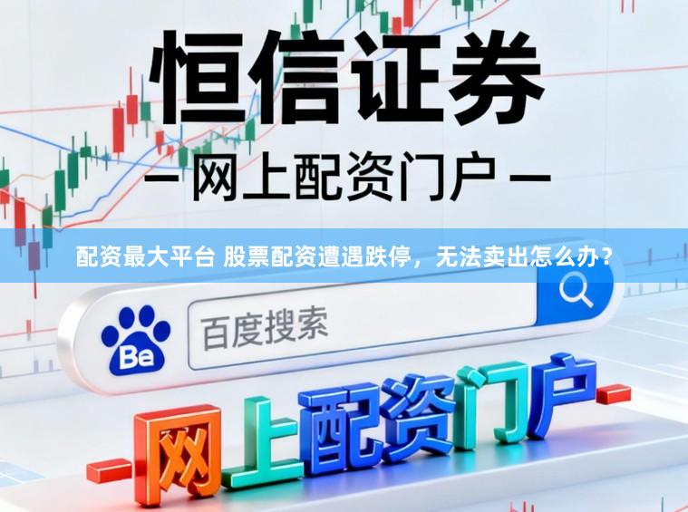 配资最大平台 股票配资遭遇跌停，无法卖出怎么办？